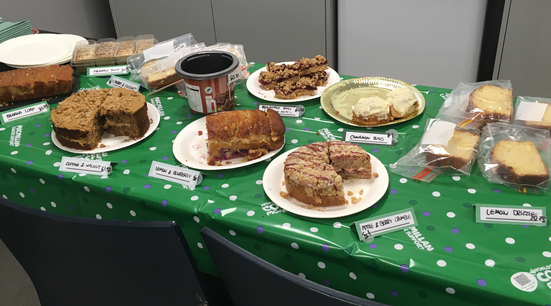 Cake, coffee and coppers for Macmillan Cancer Support